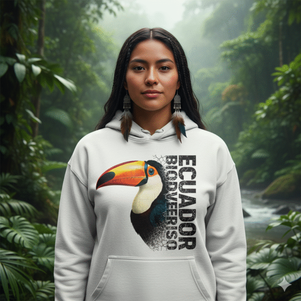Hoodie Blanco de algodón orgánico unisex